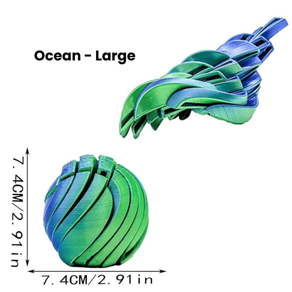 Handheld sensory fidget toy that helps ease anxiety, improve focus, and release nervous tension instantly