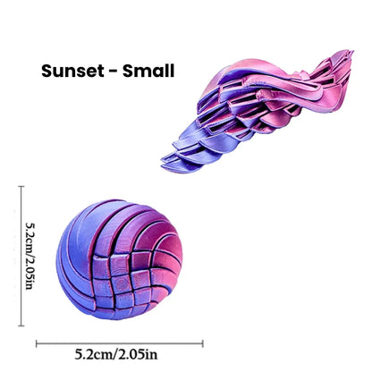 Calming fidget sphere toy designed to reduce anxiety and relieve daily stress through satisfying motion